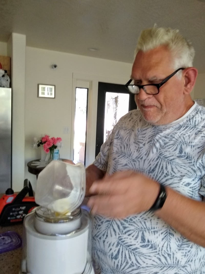 Don is making lemon ice cream.