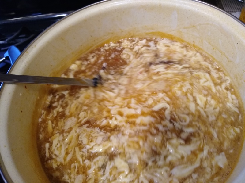 Hot and sour soup.