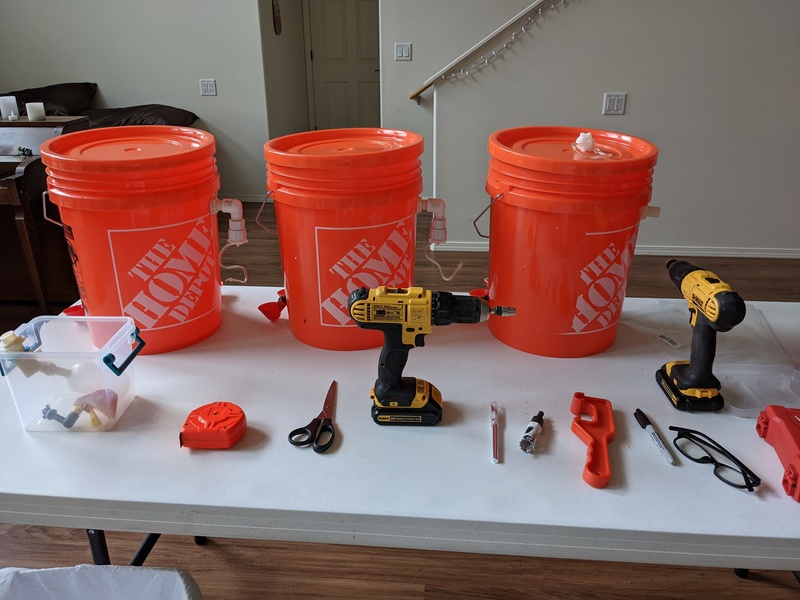 Buckets created. See all the fun tools?