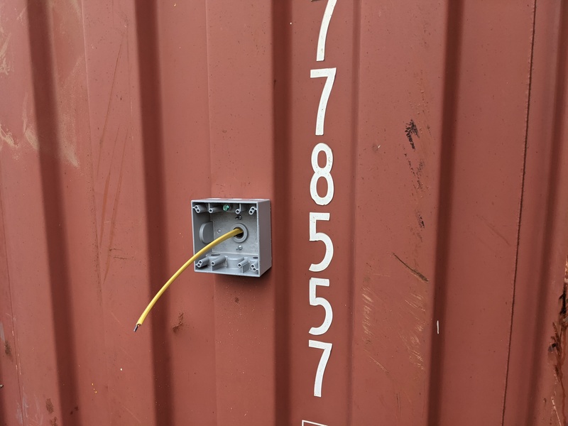CCon: Don is adding a weatherproof outdoor outlet box on the south side, east end.