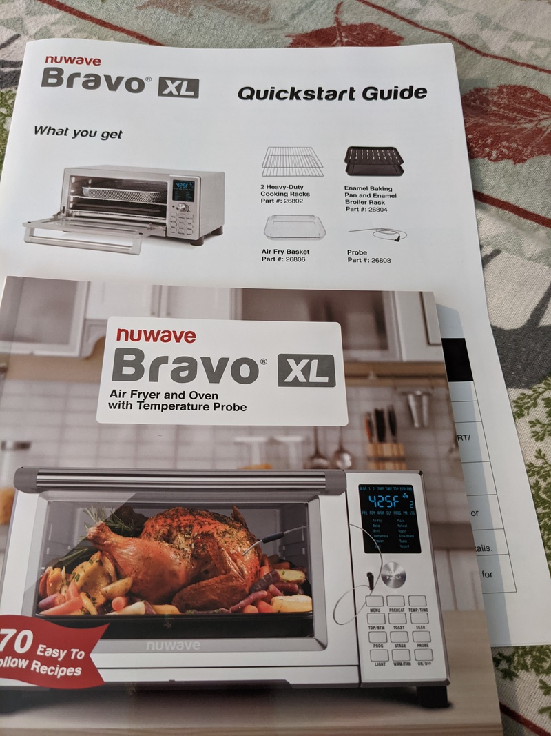 nuwave Bravo XL Air Fryer. Delivered. Thanks Dennis. We have been experimenting daily.
