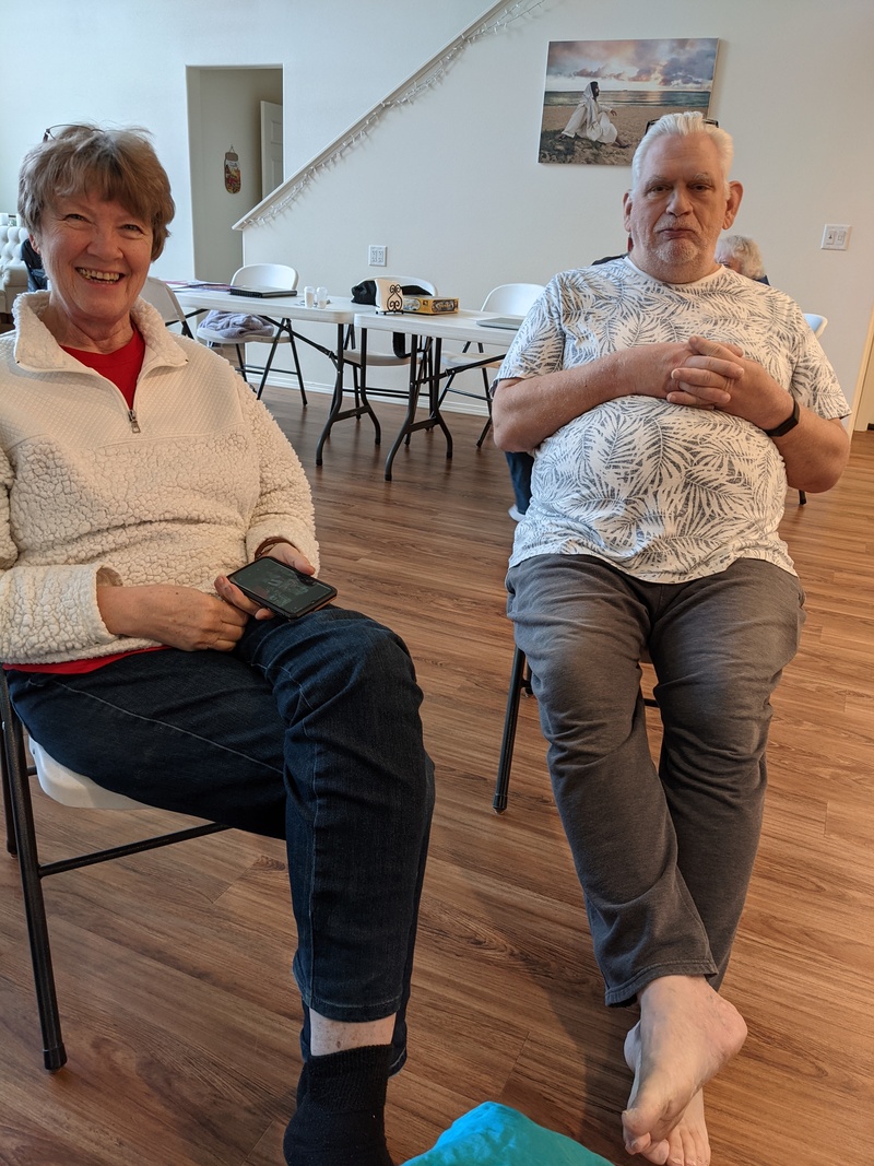 Laura and Don are being entertained by lois getting a haircut. Lois guesses they are desperate for entertainment.