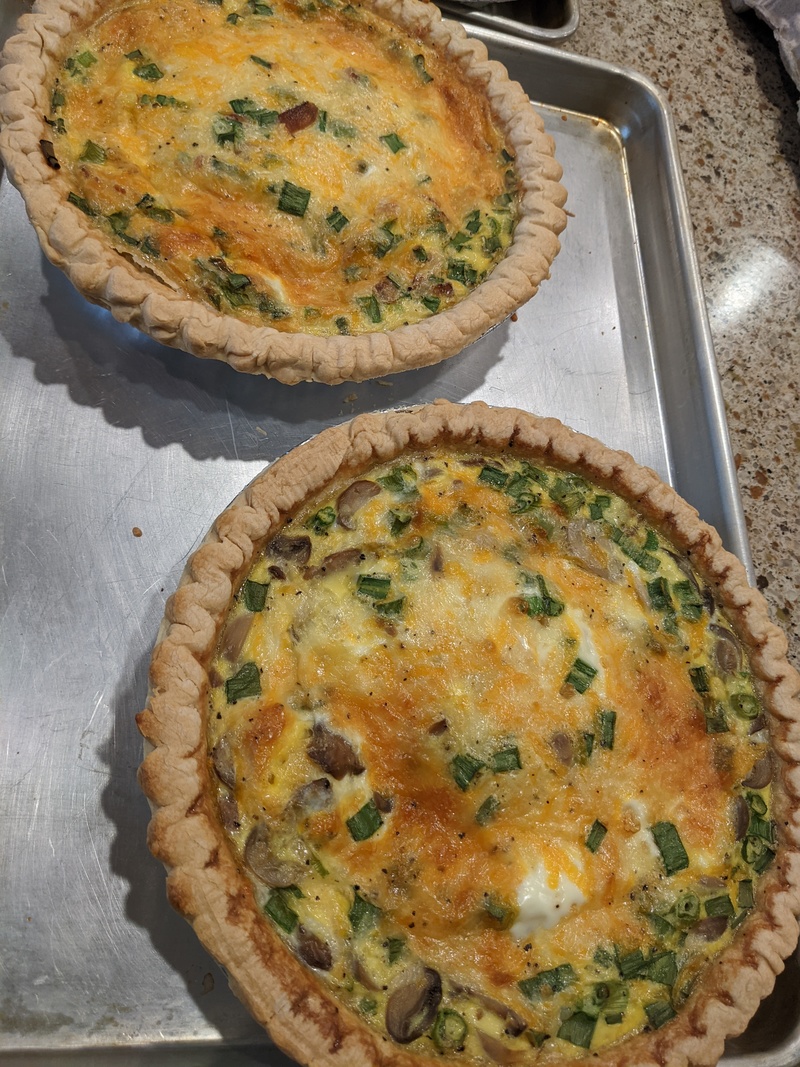 Savory quiches.