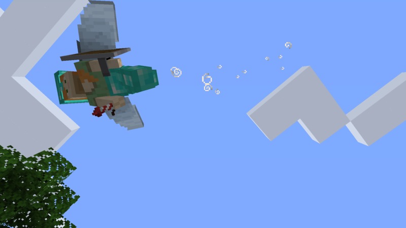 Minecraft: Don flies.