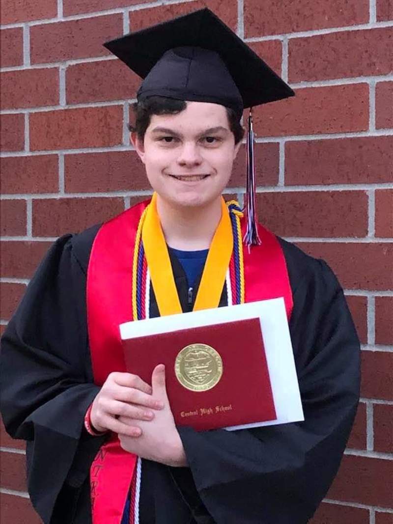 Kalel Mancini graduates from High School as a Valedictorian.
