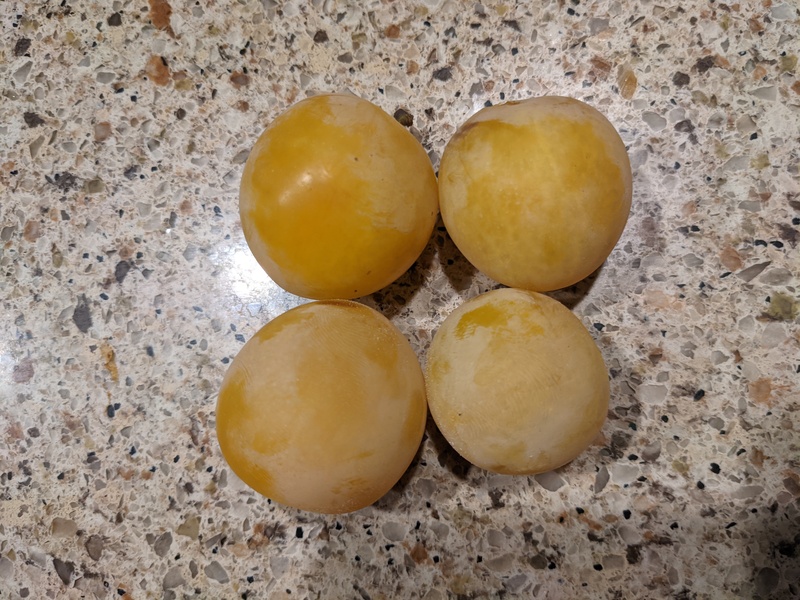 Some of the last golden plums.