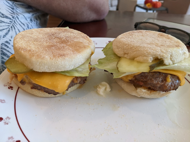 Don's Gentleman burgers (made with English Muffins)