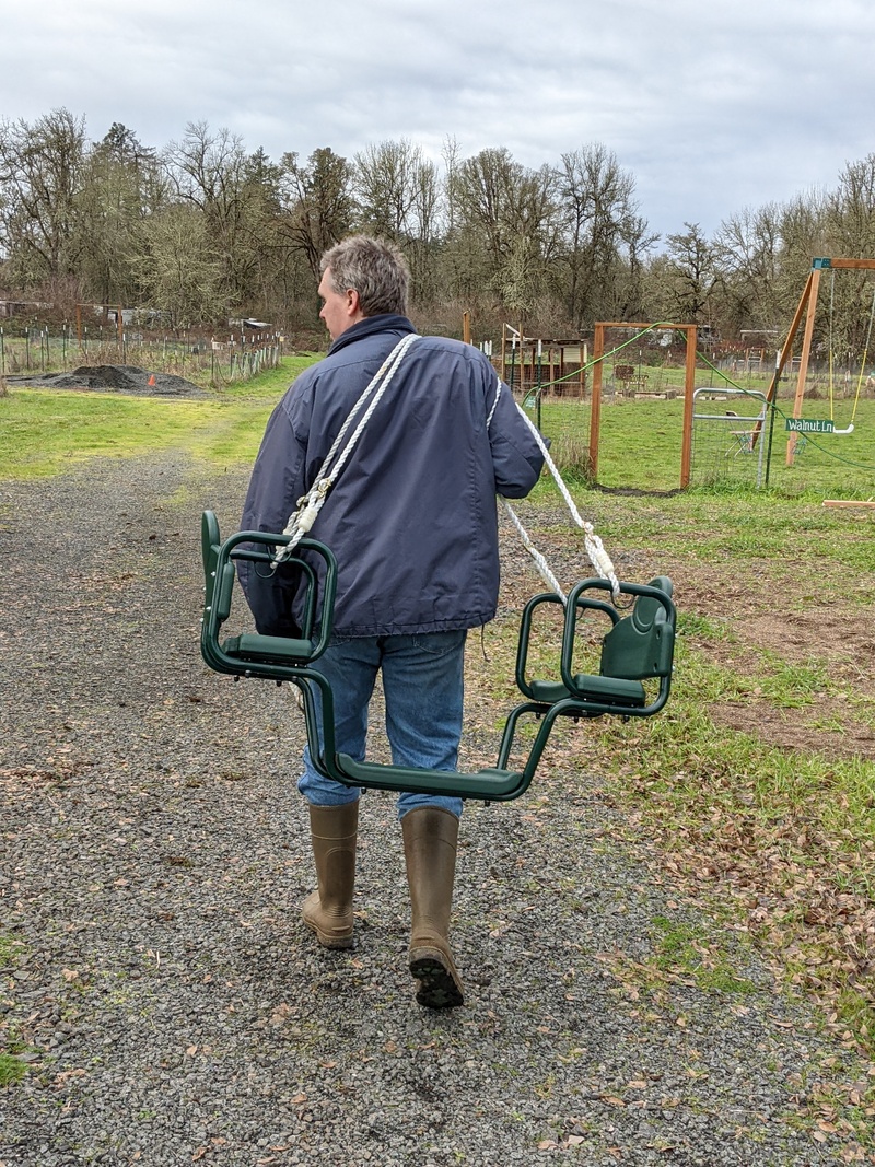 Joseph carrying out the face to face glider.