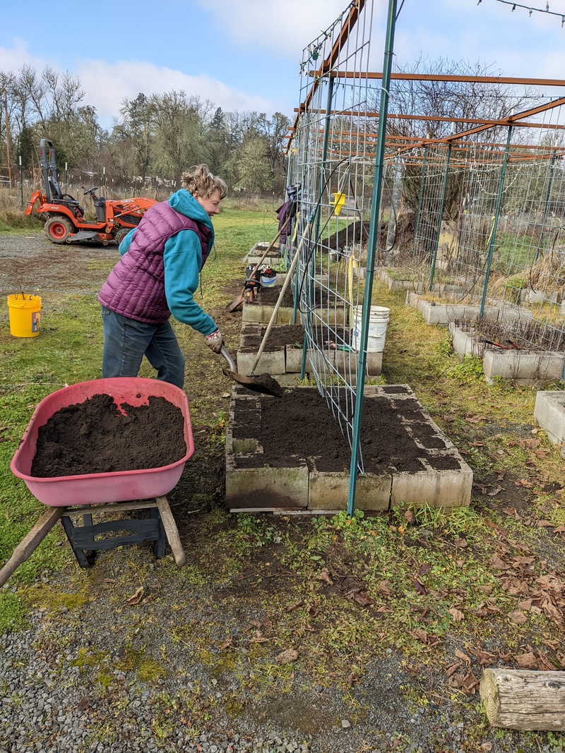 Laura working on A1. Day 2