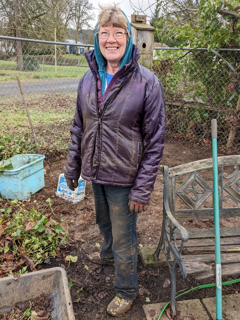 Rain and work equals dirty.