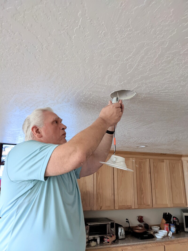 Don is replace out first dead lights in the house.