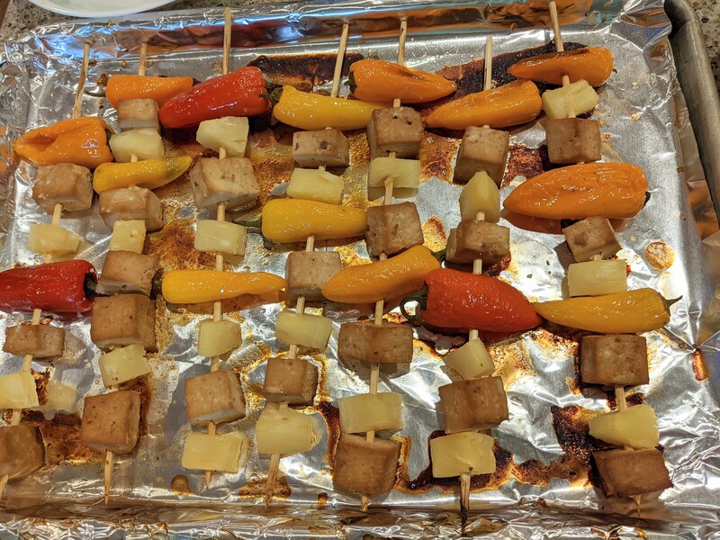 Tofu shish kabobs