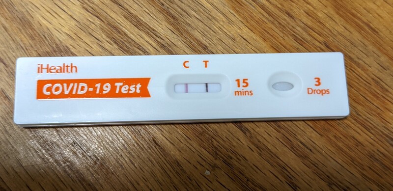 Lois's covid test on Saturday.