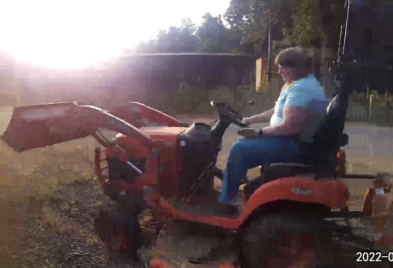 Lois mowed on Monday. It always needs to be done but it sure was dusty. Summer heat had dried the grass out, but not the weeds that sprout up. My fault for not getting the weed and feed on it.