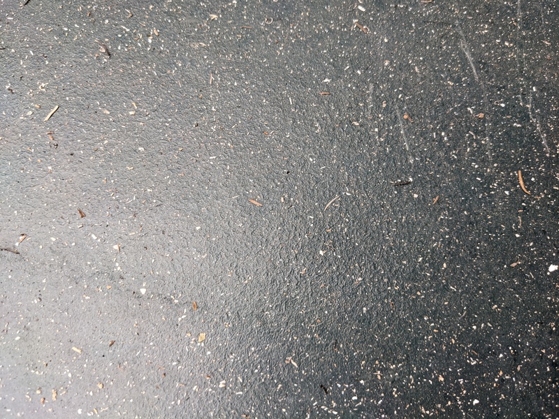 Ash stuff on picnic table