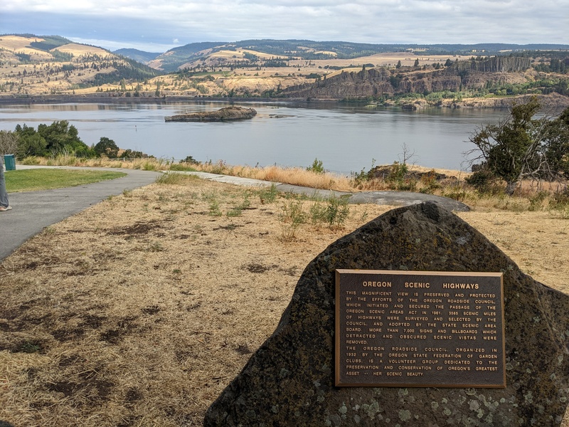On our way home from Richland, we stopped at a very nice rest area with a great view of the Columbia river.