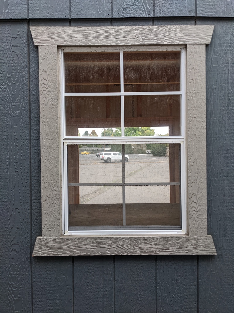 Gray Barn, Back Window, Center Profile.