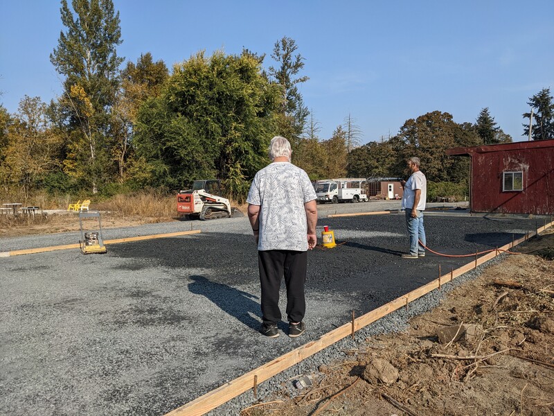 Don and Ken looking over the project.