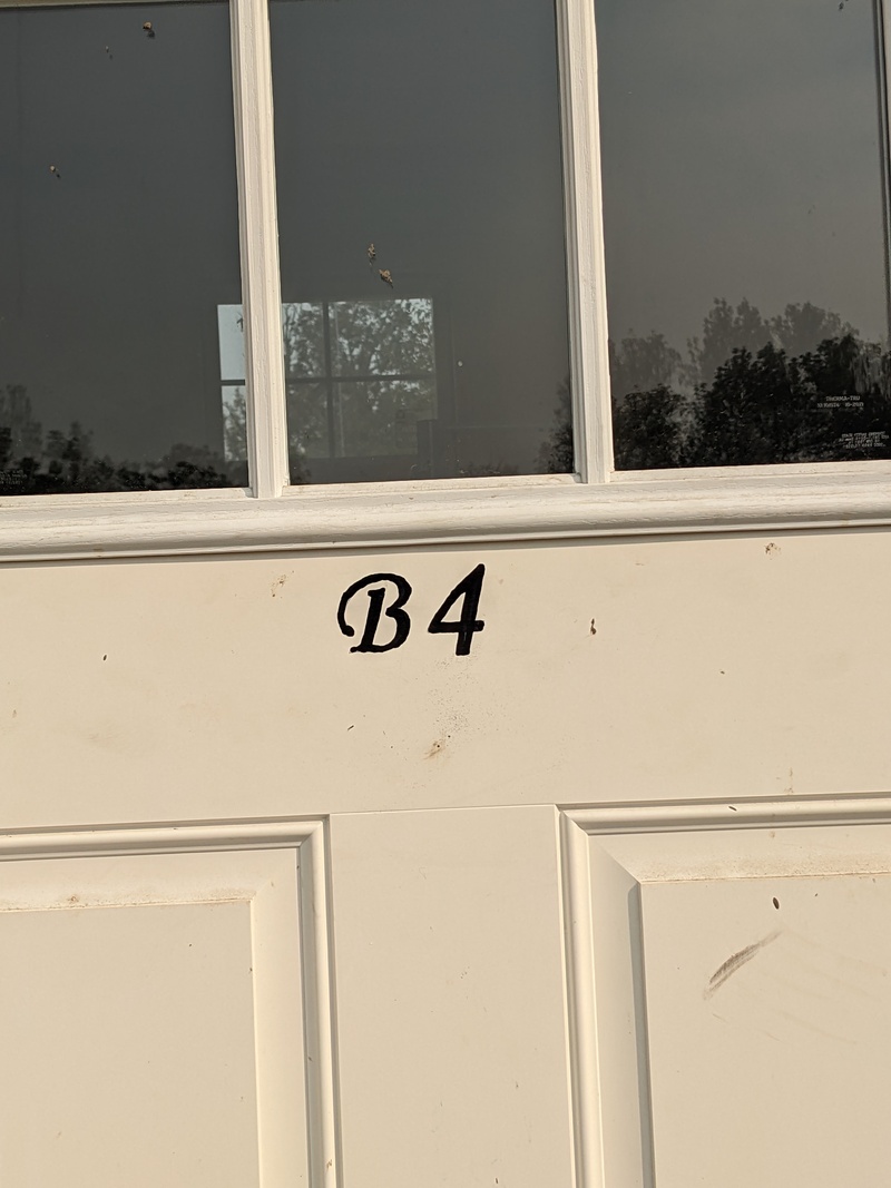 Don stenciled the names of the guys on the doors. B4 is Norway