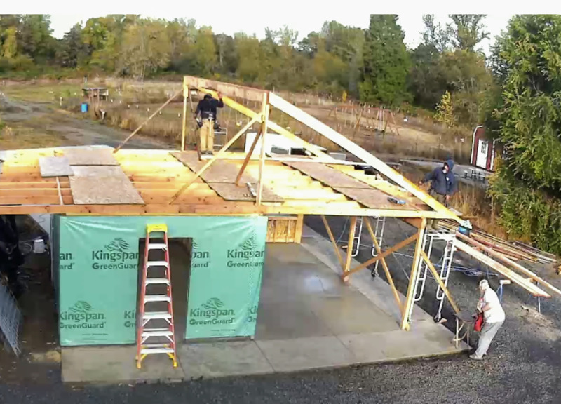 Bower East Face. North Trusses.