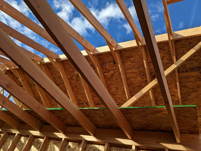 Trusses inside view.