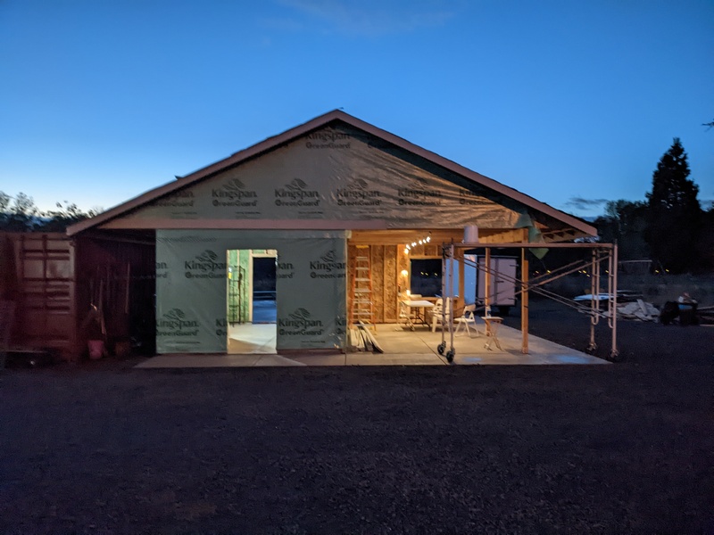 The Poison Room and Bower at night.