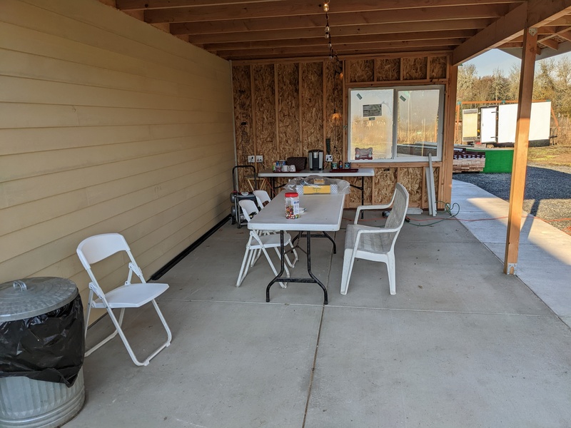 The Bower. We set up a beverage station.