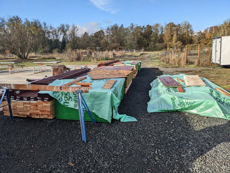 Third load of lumber for two more cabins.