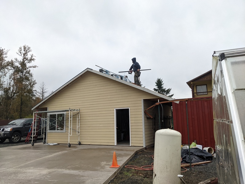 Kevin on the roof.