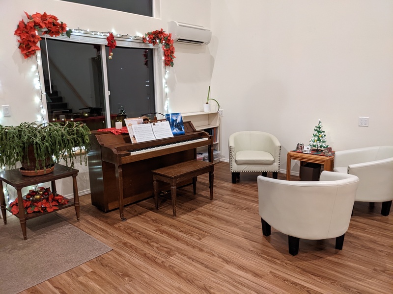 The Piano Corner in the Great Room.