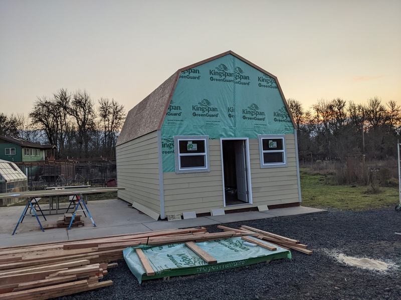 B3 Hardie Plank going up. Front door.