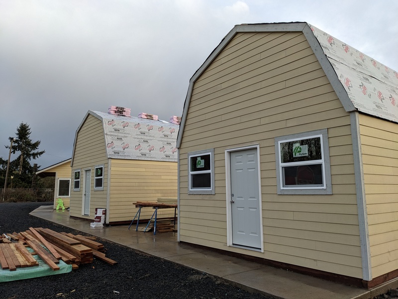B2 and B3 Progress on the front siding.