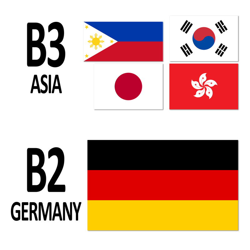 6x12 Signage for B3 Asia, Philippines, Korea, Japan, Hong Kong; B2 Germany