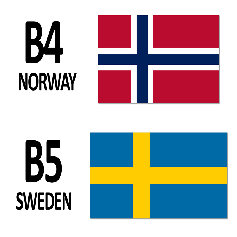6x12 Signage for B4 Norway; B5 Sweden