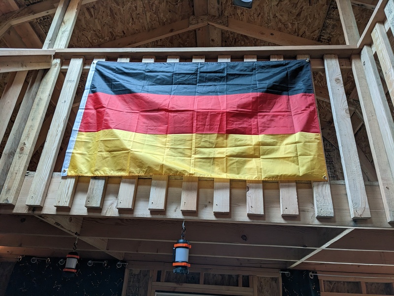 German flag in B2.