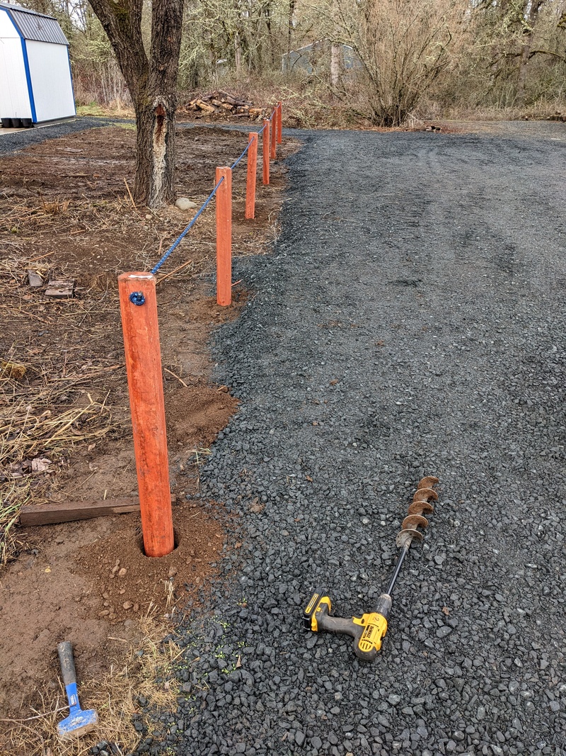 The new Firepit Village east parking lot.