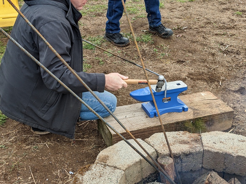 Joseph and his anvil.