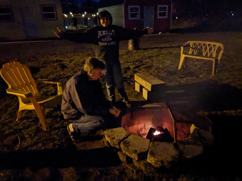 making S'mores