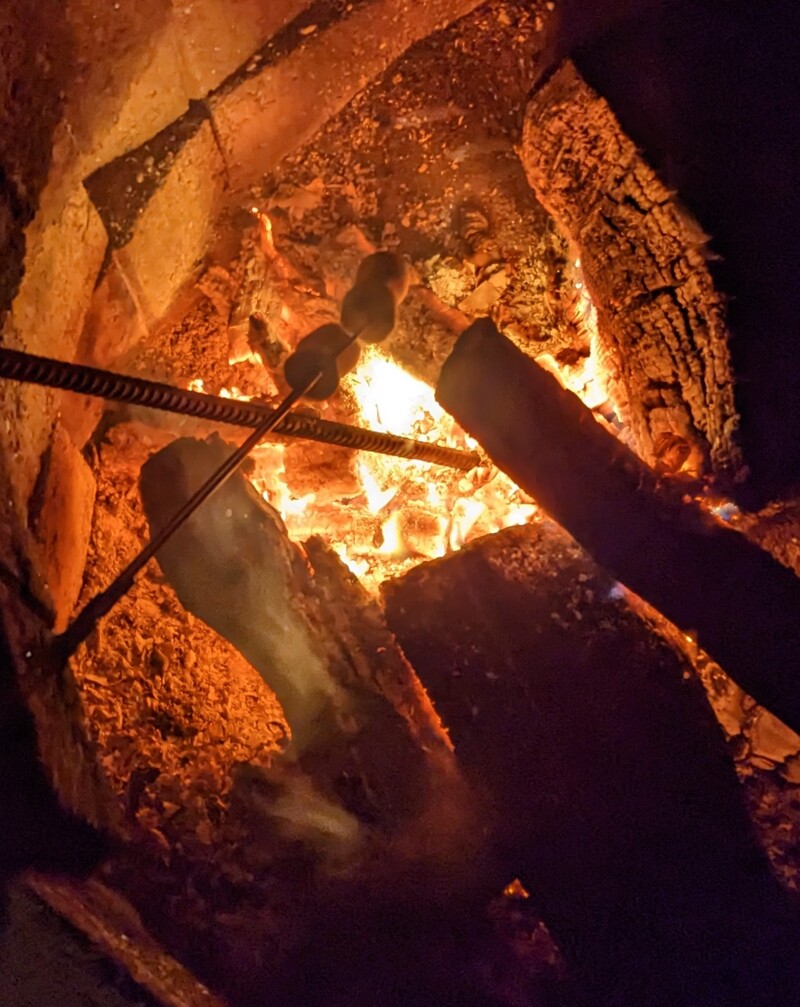 making S'mores