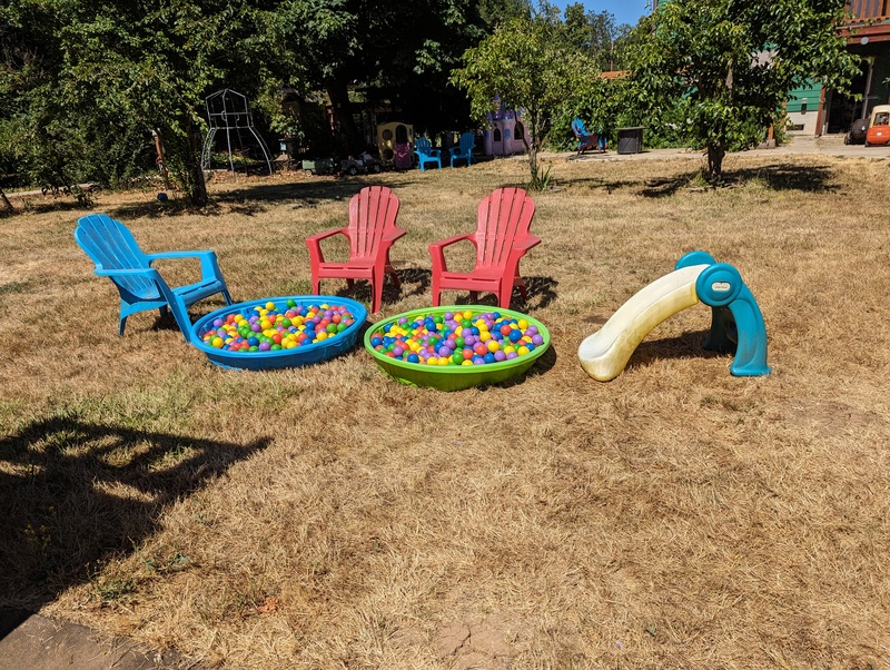 The ball pits are ready.