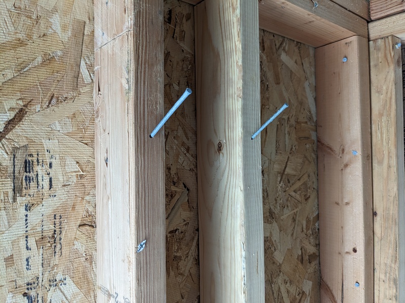 B6 nails for hanging things; similar nails are in B4 B5 and B7.