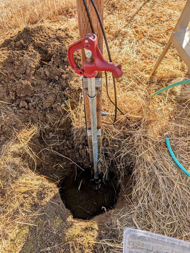 the new hydrant is in.