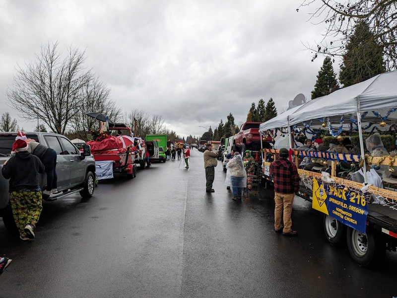 Springfield OR Parade lining up.