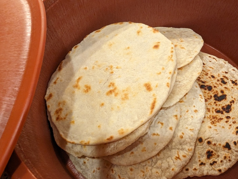 Joseph made tortillas.