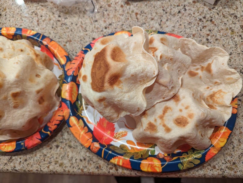 Lois made taco bowls.