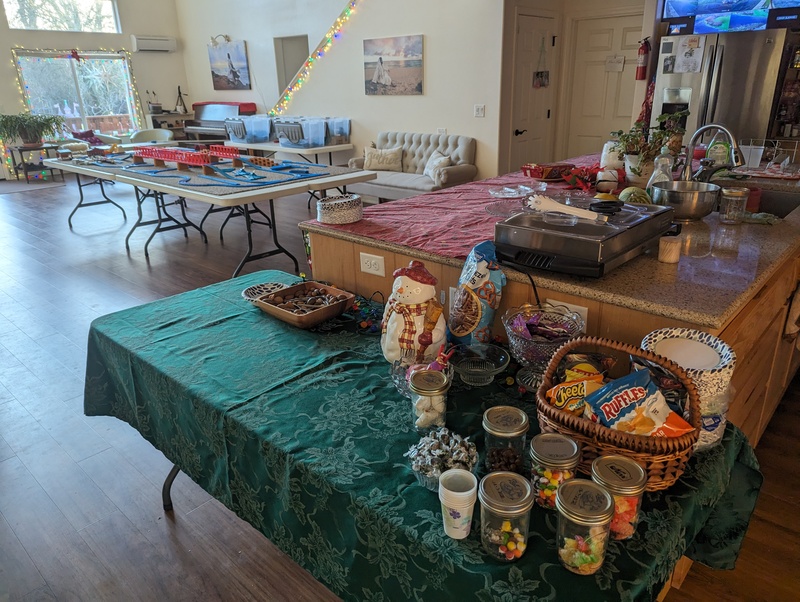 Train Party setup. Food table.