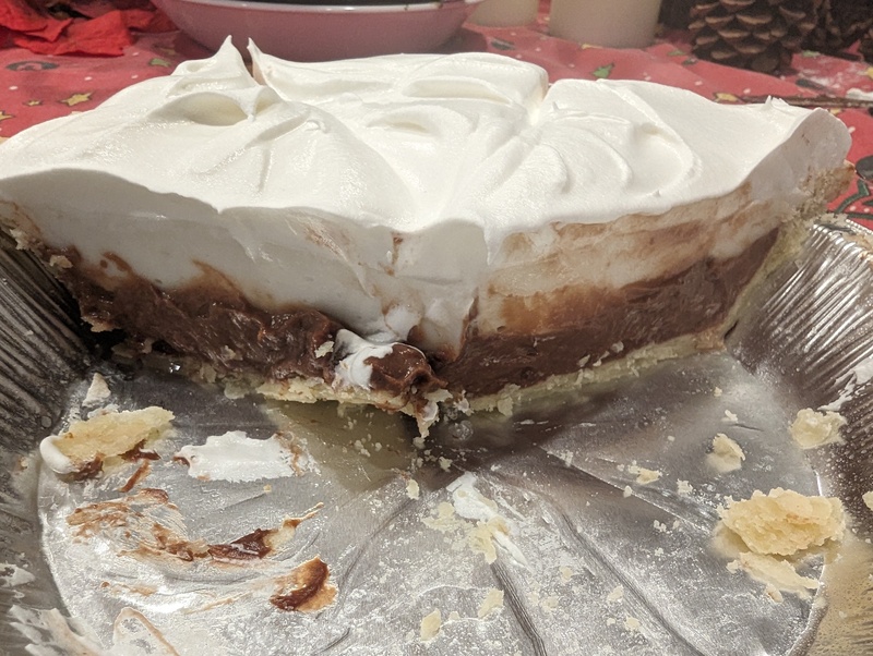 Chocolate Haupia pie