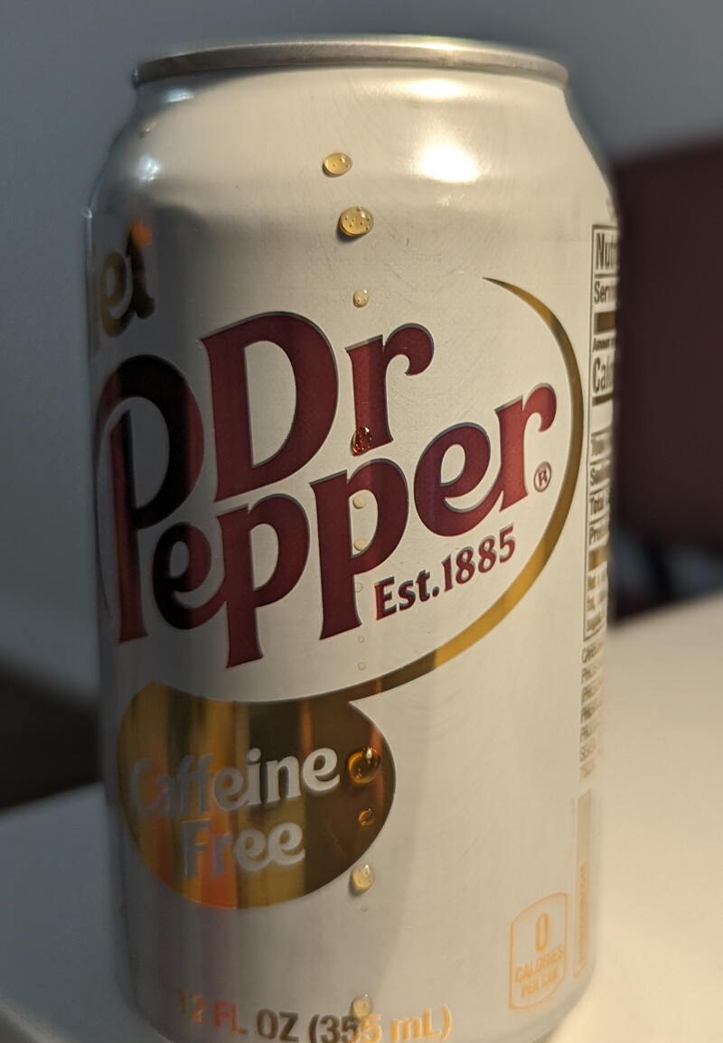 Yay! Dr Pepper comes in no sugar, no caffeine. Some might ask what is the point if there is no sugar and no caffeine.