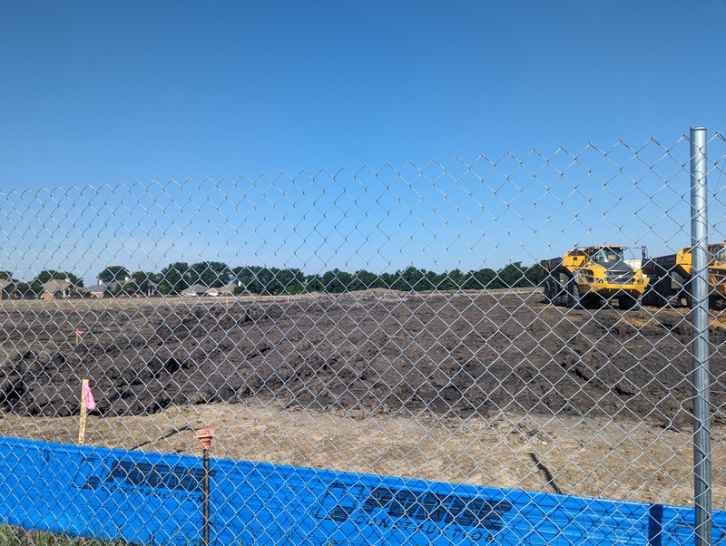 This is the future elementary school near our home in Wylie, Texas. It begins.