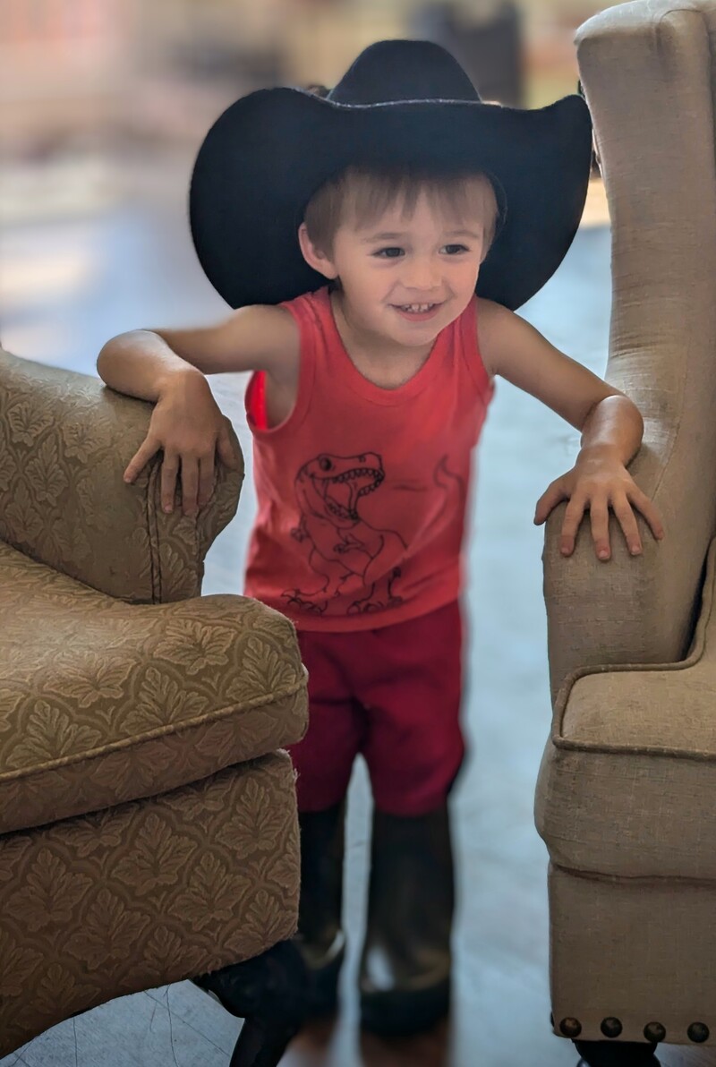 Cute cowboy. Dax.